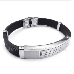 Pulseira De Borracha De Titânio Masculina