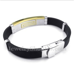 Pulseira De Borracha De Titânio Masculina