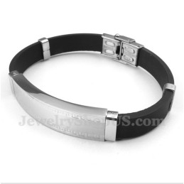 Pulseira De Borracha De Titânio Masculina