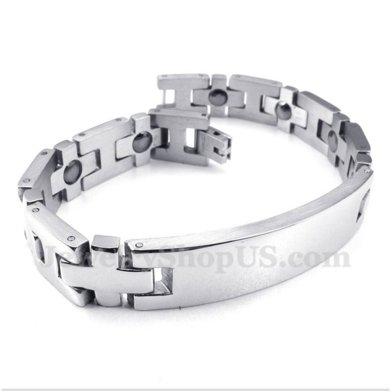 Pulseira Masculina De Ímã De Titânio