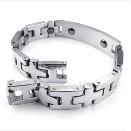 Pulseira Masculina De Ímã De Titânio