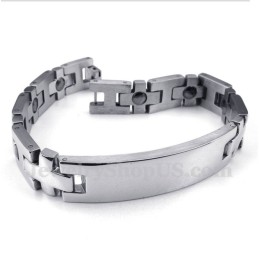 Pulseira Masculina De Ímã De Titânio