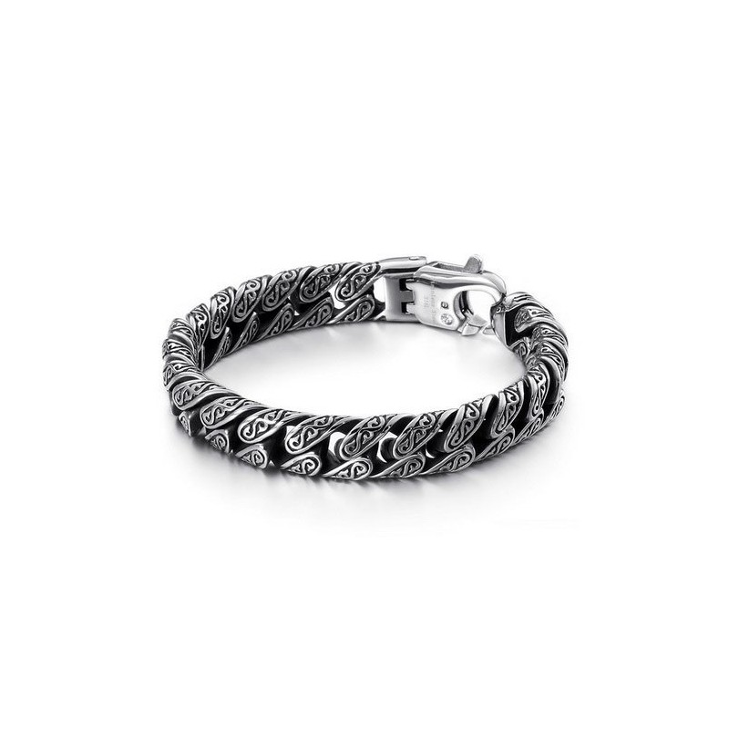 Pulseira Masculina De Titânio Com Fecho Multi-Laços Pulseira Masculina De Titânio Com Fecho Multi-Laços