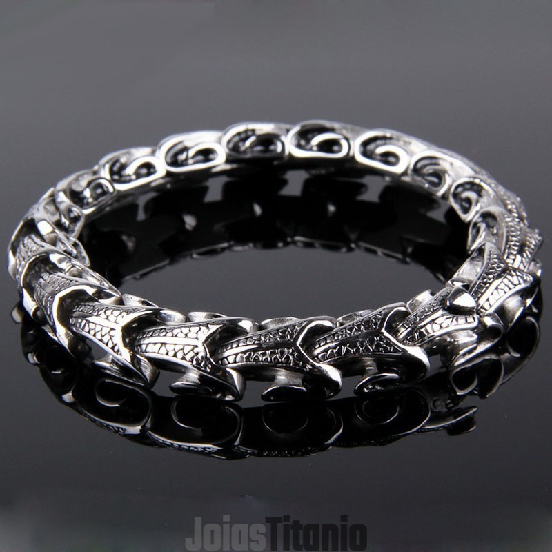 Pulseira De Corrente De Titânio Masculina