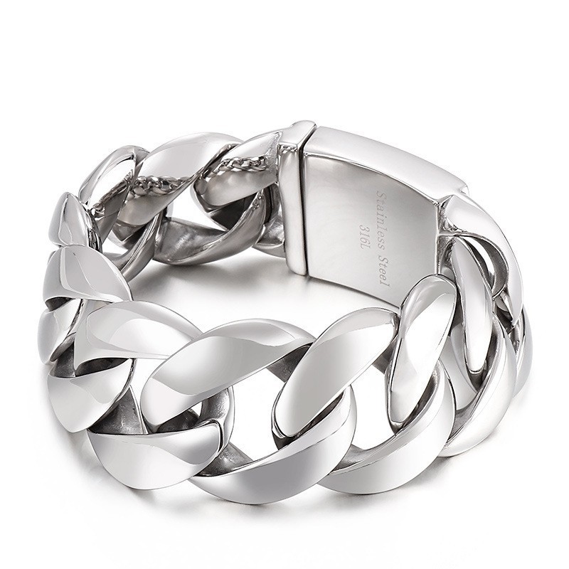 Pulseira De Titânio Masculina Estilo Chique Da Moda Pulseira De Titânio Masculina Estilo Chique Da Moda