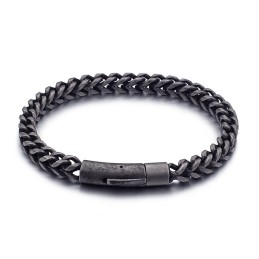 Pulseira Masculina De Titânio, Joia Retrô Hip Hop Moderna Para Meninos