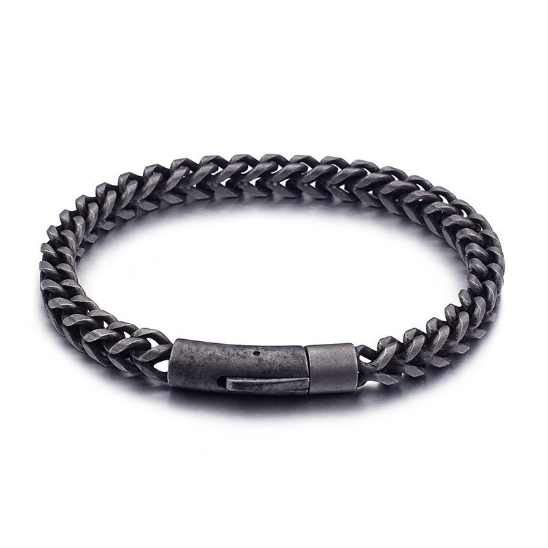 Pulseira Masculina De Titânio, Joia Retrô Hip Hop Moderna Para Meninos Pulseira Masculina De Titânio, Joia Retrô Hip Hop Moderna Para Meninos