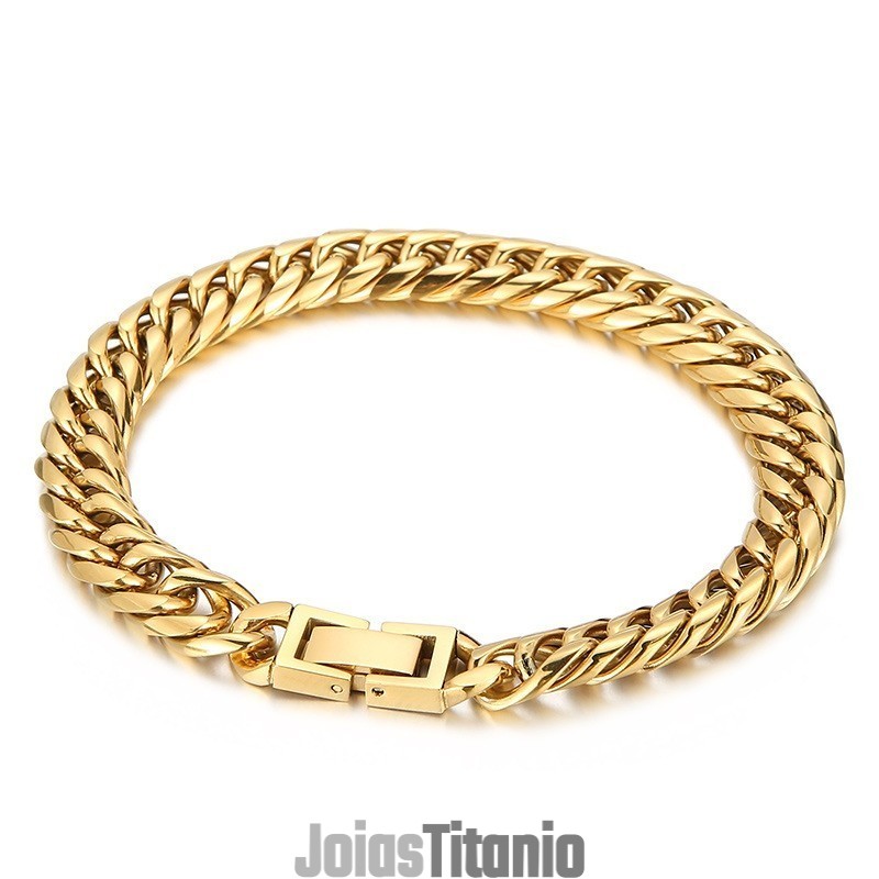 Pulseira Masculina De Titânio Multicolorida Com Fecho Para Joias Pulseira Masculina De Titânio Multicolorida Com Fecho Para Joias