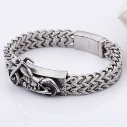 Motocicleta Motocicleta Novas Joias Vintage Pulseiras De Titânio