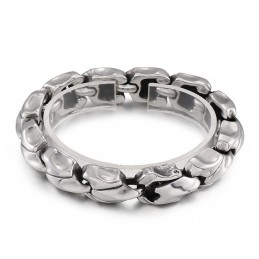 Pulseira De Titânio Estilosa E Chique Com Quilha De Vento Para Homens