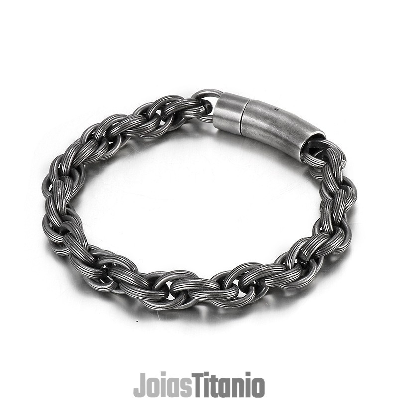 Pulseira De Titânio Estilo Motociclista, Estilo Chique E Simples, Para Homens Pulseira De Titânio Estilo Motociclista, Estilo Chique E Simples, Para Homens