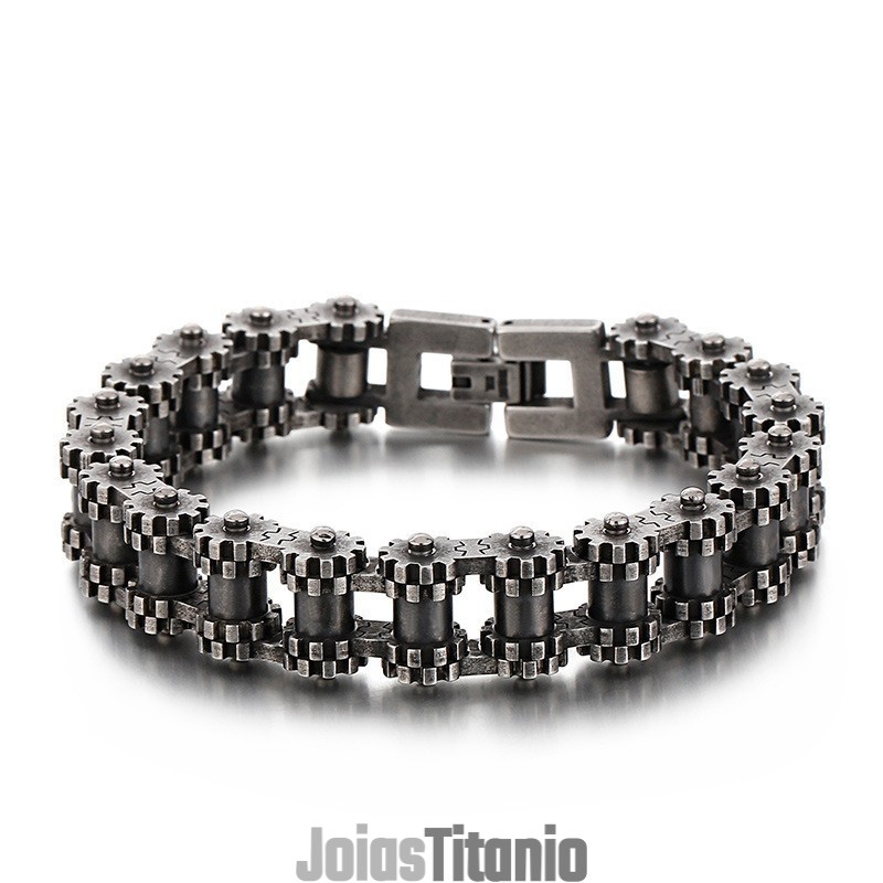 Pulseira De Bicicleta De Titânio, Retrô, Chique, Moda Masculina, Pulseira De Bicicleta