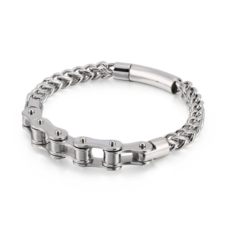 Pulseira De Corrente De Motociclista De Titânio Para Homens E Mulheres Pulseira De Corrente De Motociclista De Titânio Para Homens E Mulheres