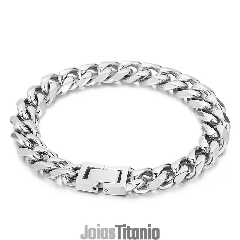 Pulseira De Titânio Artesanal Incrível Para Homens