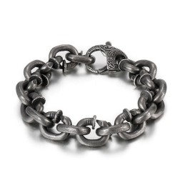 Pulseira De Titânio Masculina Vintage