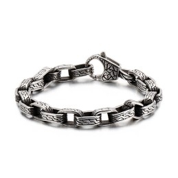 Pulseira De Caveira De Titânio Pulseira De Motociclista Fantasma Chique Joia De Titânio