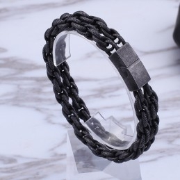 Pulseira Masculina De Titânio Tipo Black Day Em Titânio