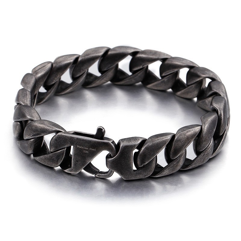 Pulseira Masculina De Titânio Com Corrente Para Venda
