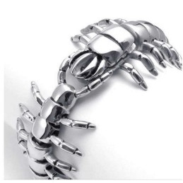 Pulseira Masculina Titanium Zoo Centipede Bracelet