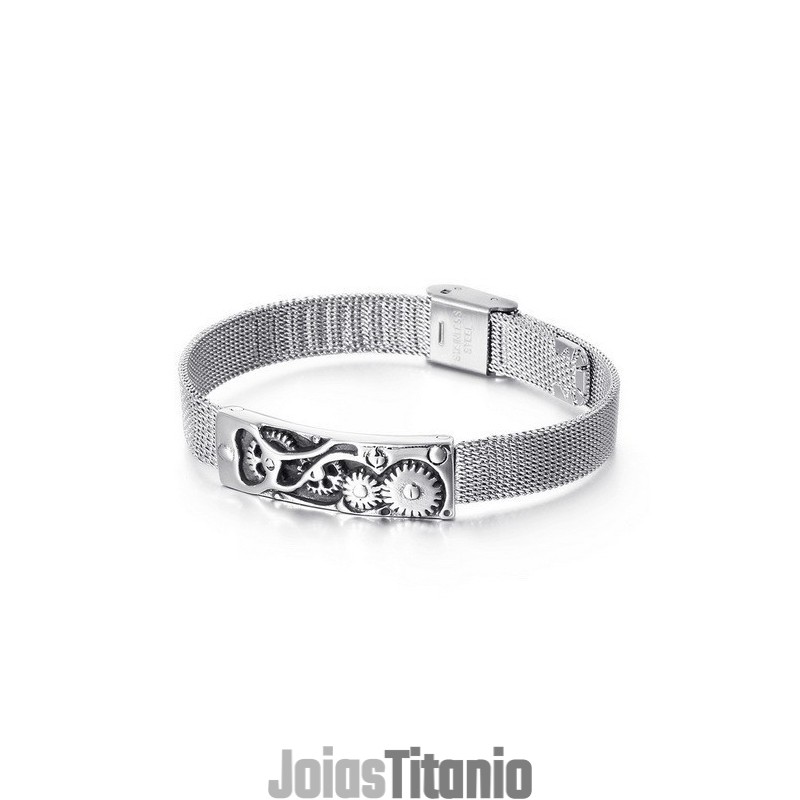Pulseira De Relógio De Titânio Mecânico Da Moda Com Corrente, Pulseira Masculina Pulseira De Relógio De Titânio Mecânico Da Moda Com Corrente, Pulseira Masculina