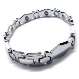 Pulseira Masculina De Carboneto De Tungstênio Com 8 Mm De Largura