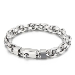 Pulseira O Com Botão De Pressão E Revestimento A Vácuo Da Moda Para Homens