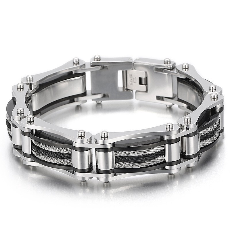 Pulseira Masculina De Titânio Com Corda De Cânhamo E Aço Da Moda Com Atmosfera Simples Pulseira Masculina De Titânio Com Corda De Cânhamo E Aço Da Moda Com Atmosfera Simples