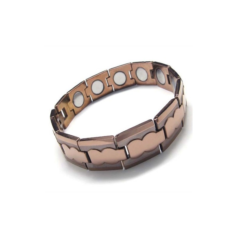 Pulseira Masculina Robusta Marrom De Carboneto De Tungstênio Com 13 Mm De Largura Pulseira Masculina Robusta Marrom De Carboneto De Tungstênio Com 13 Mm De Largura