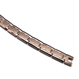 Pulseira Masculina Robusta Marrom De Carboneto De Tungstênio Com 13 Mm De Largura