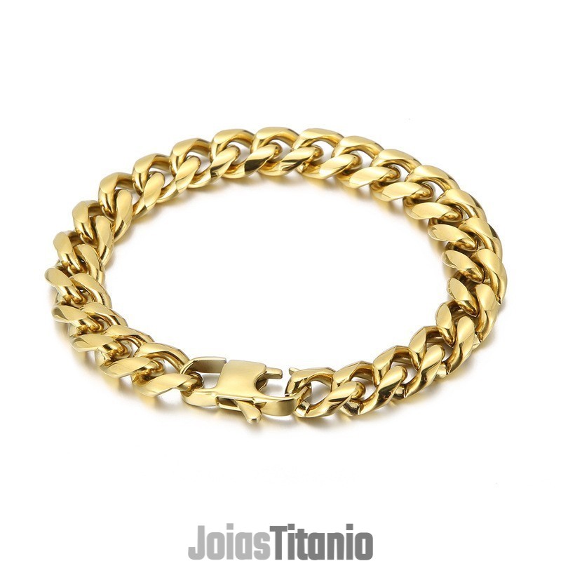Pulseira Masculina De Titânio Criptografado Com Revestimento De Moda