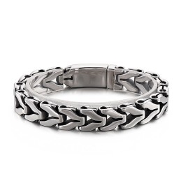 Pulseira De Titânio Chique De Osso De Dragão Vintage Para Homens