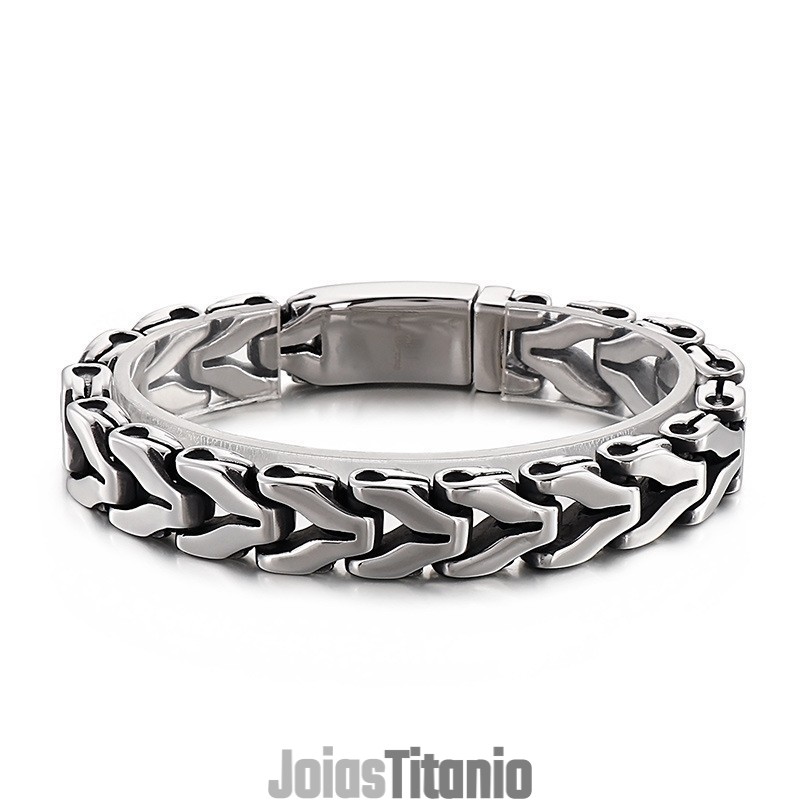 Pulseira De Titânio Chique De Osso De Dragão Vintage Para Homens Pulseira De Titânio Chique De Osso De Dragão Vintage Para Homens