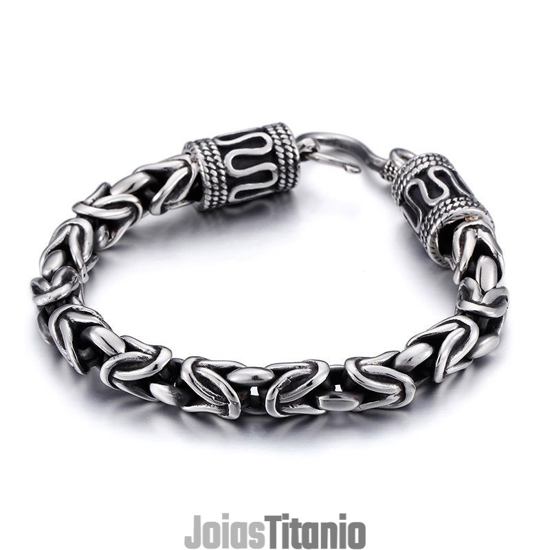 Pulseira Masculina De Titânio Com Fecho De Quilha E Padrão De Paz Vintage Para Presente Pulseira Masculina De Titânio Com Fecho De Quilha E Padrão De Paz Vintage Para Presente