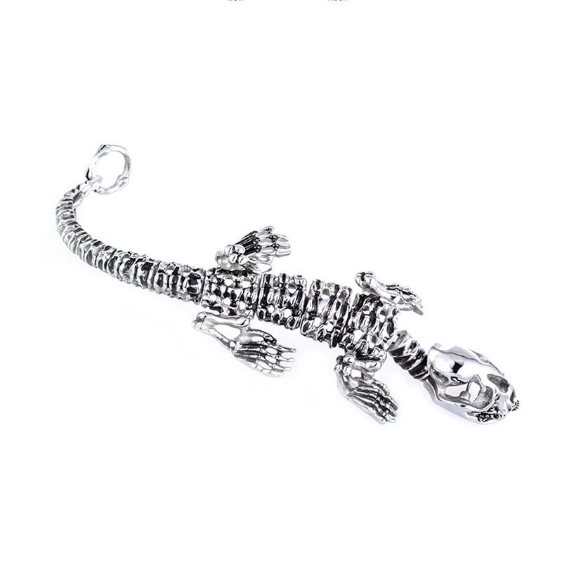 Pulseira De Titânio Estilo Dinossauro Chique Retrô Exagerada Para Homens