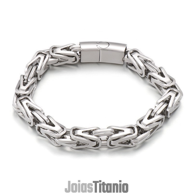 Pulseira De Titânio Em Formato De V Cool Rock Hip-Hop Para Homens Pulseira De Titânio Em Formato De V Cool Rock Hip-Hop Para Homens