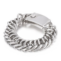 Pulseira De Titânio Masculina Simples E Estilosa