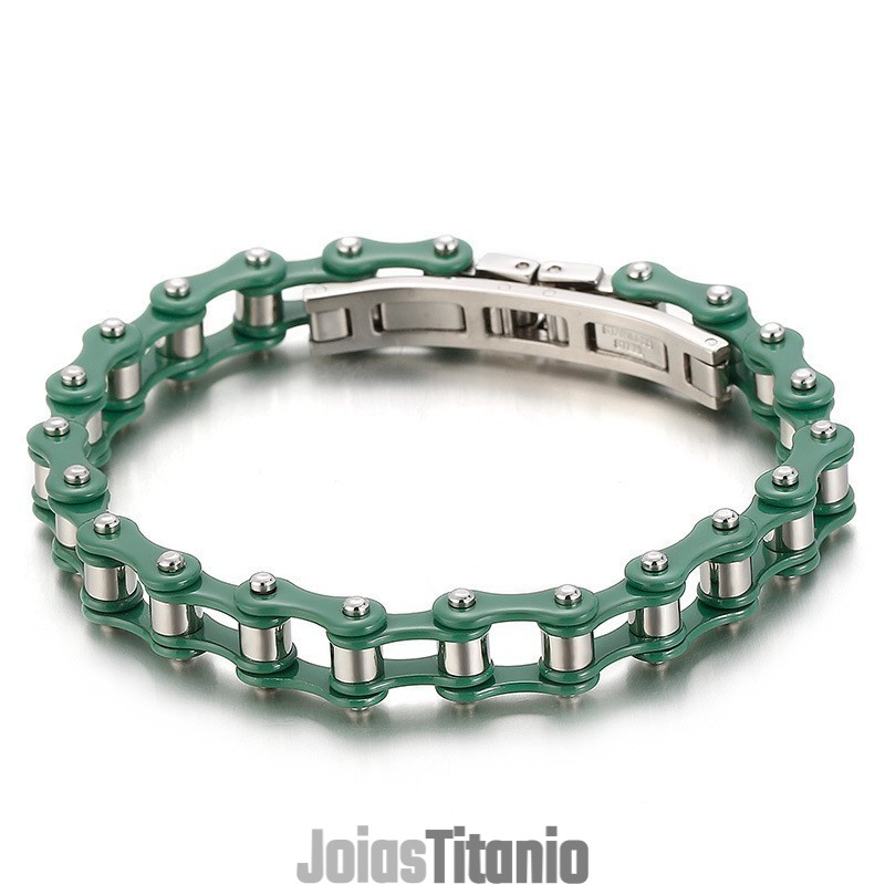 Pulseira De Titânio Para Ciclismo Masculina, Multicolorida E Estilosa Pulseira De Titânio Para Ciclismo Masculina, Multicolorida E Estilosa