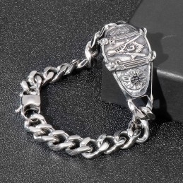 Pulseira De Titânio Masculina Da Moda