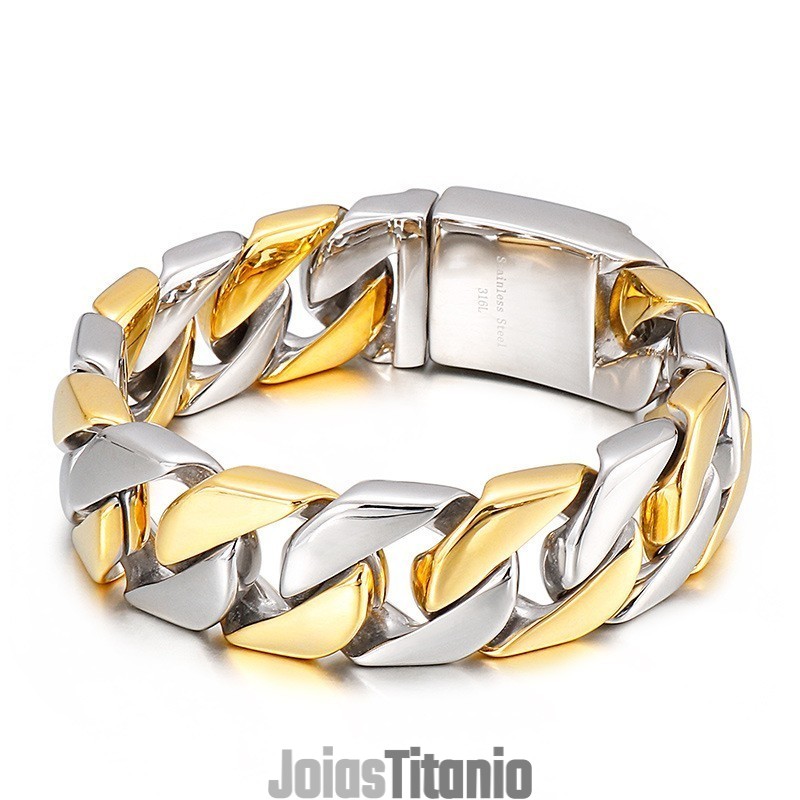 Pulseira De Titânio Masculina Da Moda
