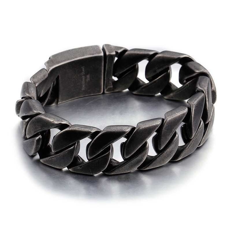 Pulseira De Titânio Masculina Da Moda