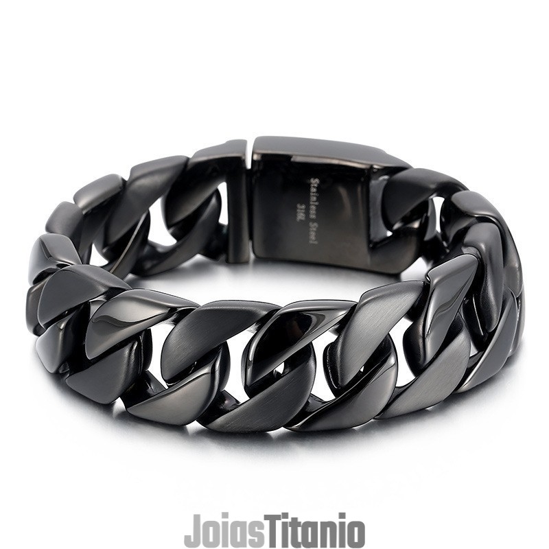 Pulseira De Titânio Masculina Da Moda