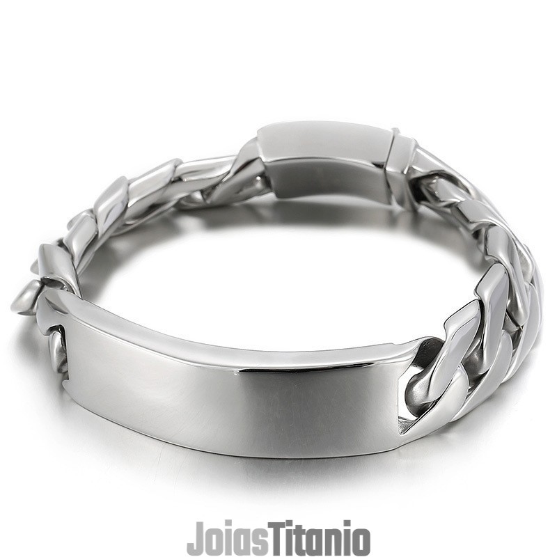 Pulseira Masculina De Titânio E Hip Hop Da Moda