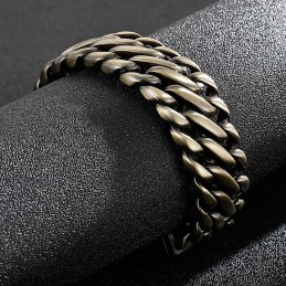 Pulseira De Bronze Grosso 8 Titânio Da Moda