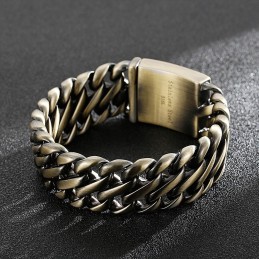 Pulseira De Bronze Grosso 8 Titânio Da Moda