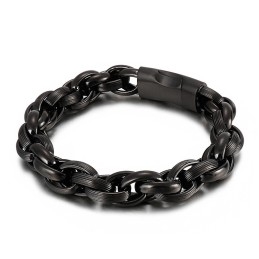 Pulseira De Corrente De Anel Duplo De Vácuo Simples De Titânio