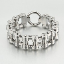 Pulseira Masculina De Titânio Com Estrela À Venda