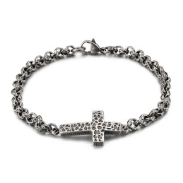Colar De Titânio Com Cruz Edition Para Homens Pulseira De Titânio Para Homens