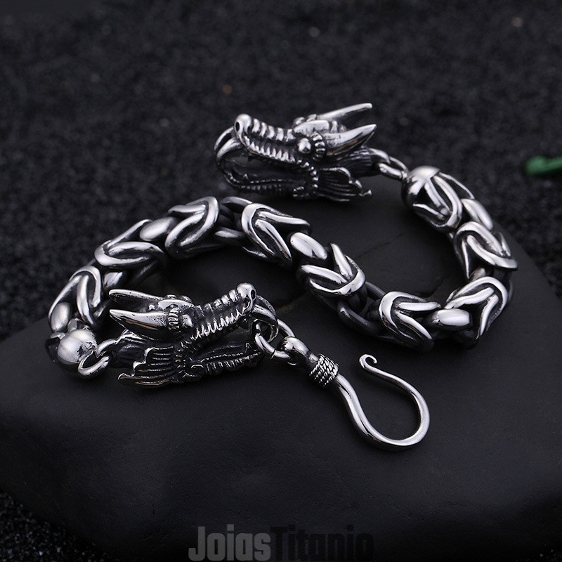 Pulseira De Titânio Cool Chic Tap Hook Para Homens Pulseira De Titânio Cool Chic Tap Hook Para Homens