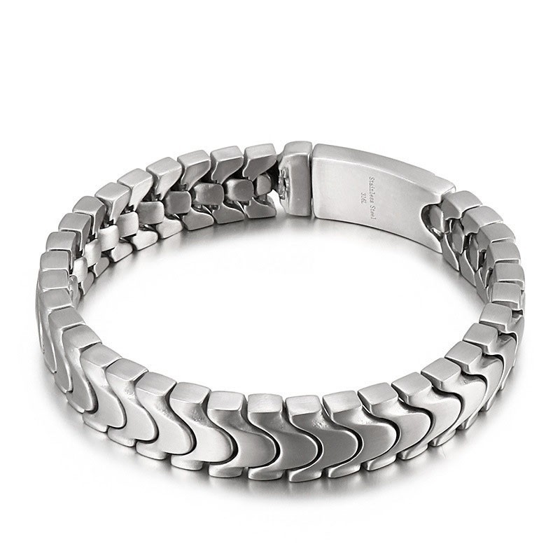 Pulseira Masculina De Titânio Da Moda Pulseira De Superfície De Areia