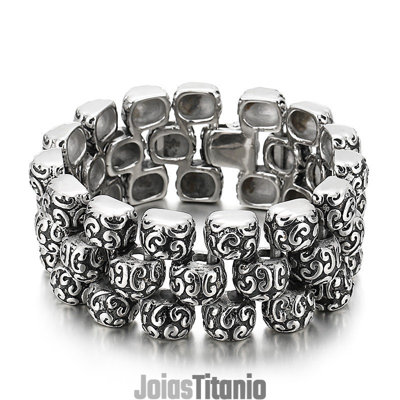 Pulseira De Titânio Masculina Coarse Cool